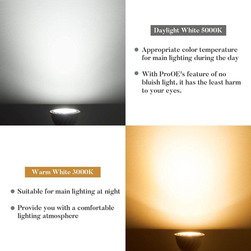 1/10PCS GU10 LED Light Bulb for Recessed Track Lighting 6500K 3000K 7W Spotlight GU10 Bulb Halogen 50W Equivalent Light Bulbs