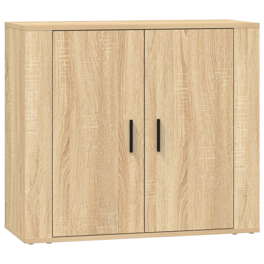 Sideboards 3 pcs Sonoma Oak Wood Based Material