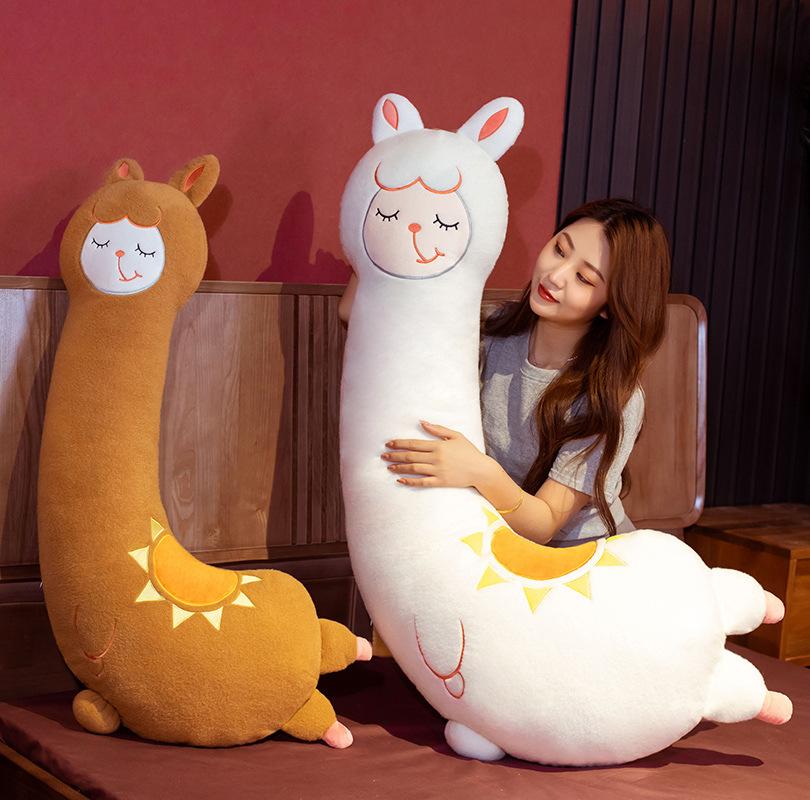 Cute alpaca doll plush toy *** doll girls bed sleeping leg pillow children doll