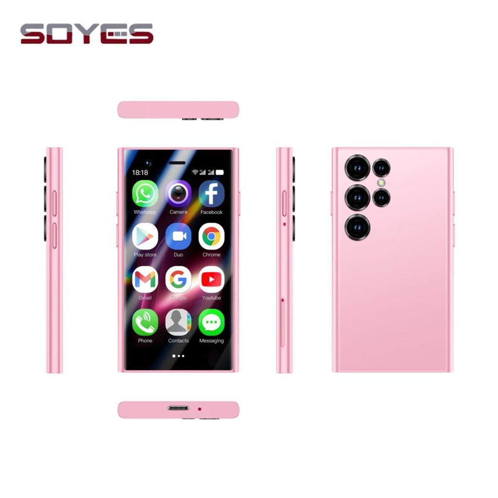 Soyes S24 PRO MAX 4G Mini Smartphone LTE Telefone 3.0 polegadas MTK6737 2 GB RAM 16 GB ROM Câmera 5MP Dual SIM Face ID Android Celular