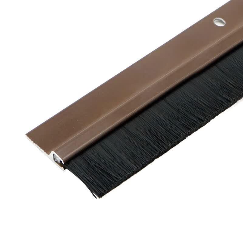 WHL Aluminum Alloy Door Bottom Seal Strip with Brush