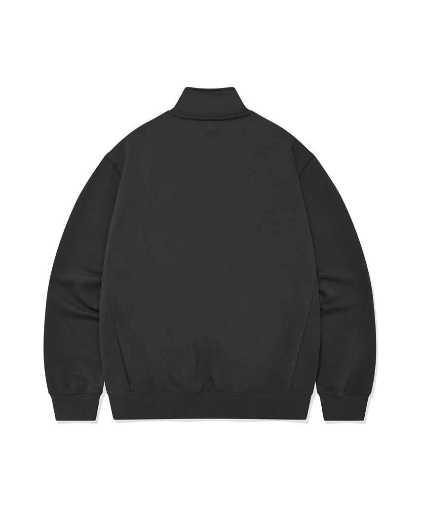 COVERNAT Arch Logo Half-Zip Sweatshirt Dark Gray