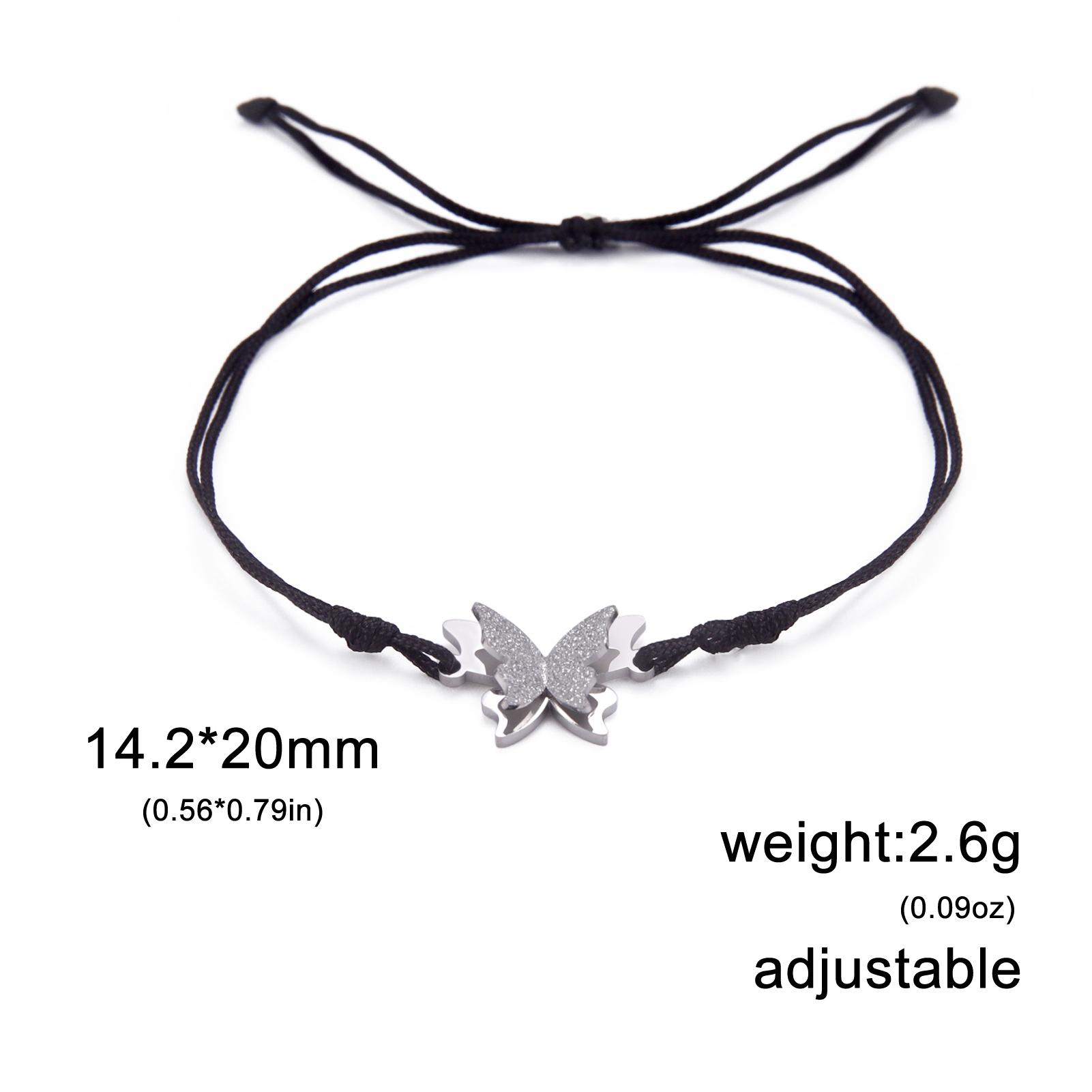 

Cazador Stainless Steel Butterfly Charm Bracelet for Women Aesthetic Bracelets on Hand Jewelry 2026 Wedding Gift Anniversary 17 -22 cm