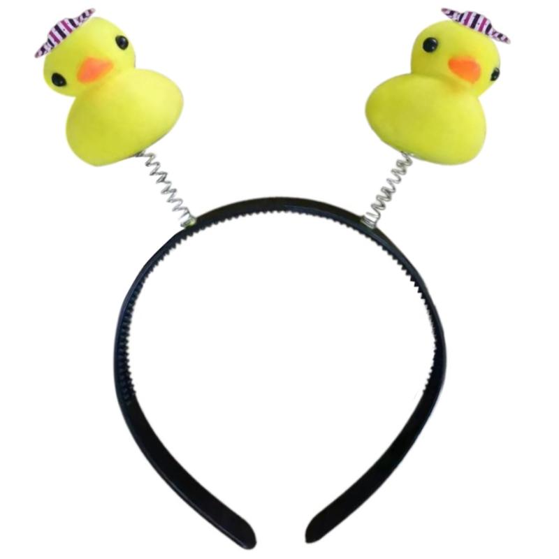 10lot Funny Ducks Headbands Cartoon Animal Hairband Makeup Wash Face Headwear for Costume Event and Casual Use