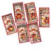6pcs Traditional Children's Money Bag Hongbao Lucky Money Packet God of Wealth Red Pocket  Bonus