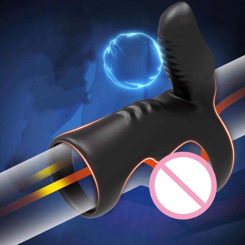 Soft Silicone Waterproof Vibrating Cock Ring Multi Vibration Modes Dual Pleasure For Couples Intimate Moments