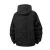 Men's Casual Solid-color Long-sleeved Zippered Cardigan Hooded Jacket, Men's Fleece Thickened Warm Loose Jacket