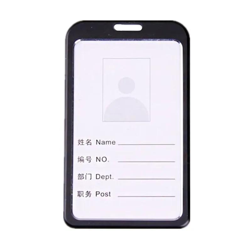 1pc Retractable Pull Badge Holders With Reel Clip Bus Credit Card Case Visit Door Identity Badge Cards Cover Credential Holder