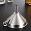 304 Stainless Steel Funnel with Slag Filter Detachable Kitchens Accessories Oil Wine Sub-funnel Mesh Colander Cooking Tools