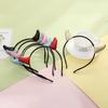 Sequins Cow Horn Hairband Glitter Halloween Hair Hoop Funny   Family