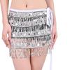 Belly Dance Hip Scarf With Detachable Fringe Skirt Adjustable Waist Chain For Performances And Practice