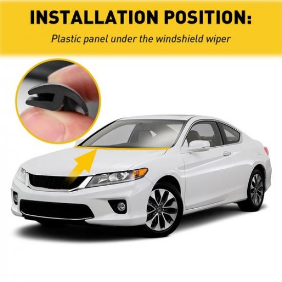 Car Front Windshield Panel Rubber Seal Strip Sealed Moulding Trim Accessories