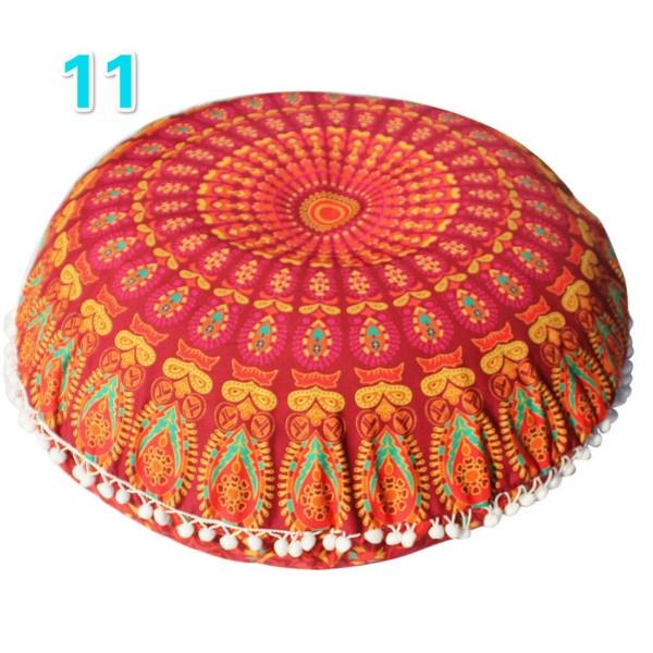 43cm Home Decor Pillow Cases Mandala Round Pillow CaseHome Bohemian Printed Cushion Cover