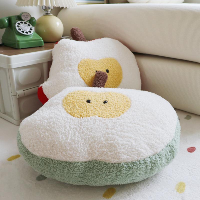 Cartoon Funny Apple Throw Pillow Plush Toy Apple Core Doll Home Sofa Pillow Cushion Girl Rag Doll