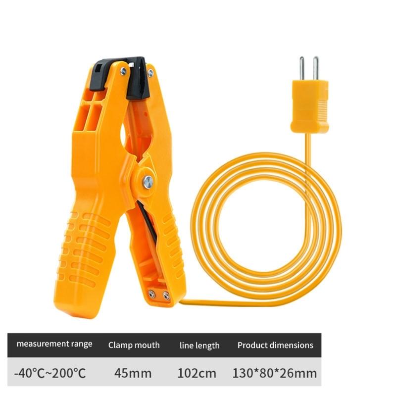 K Type Probe Test Clip Thermometers Probe Temperature Sensors Clip Plumbing Clamp For Accurate Temperature Control