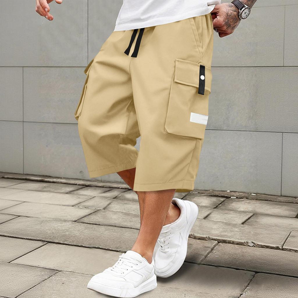 Pantaloni della tuta da uomo con lacci Pantaloncini cargo da uomo Pantaloni casual