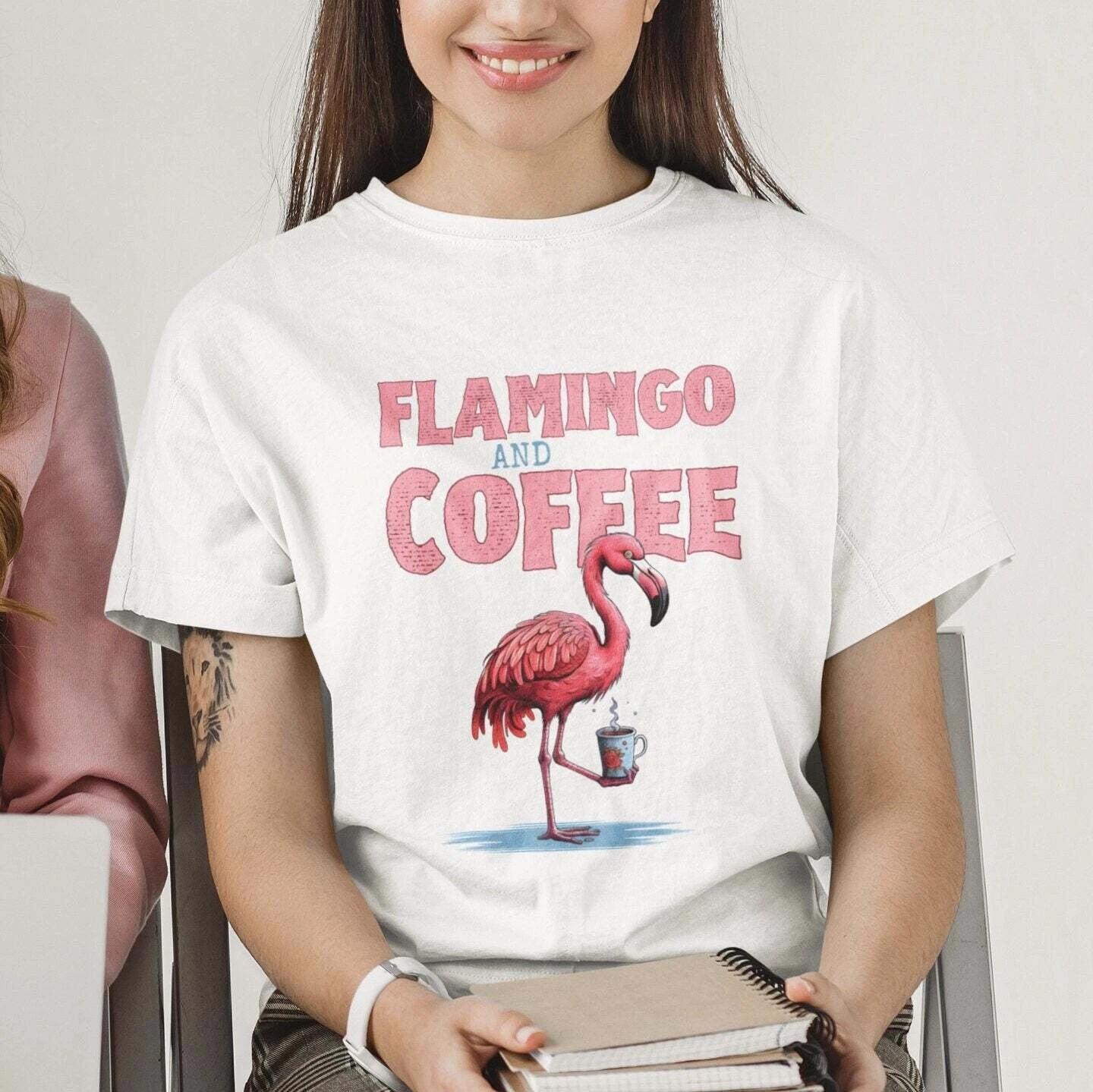 Flamingo Coffee Shirt S