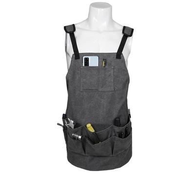 Waterproof Apron Men Women's Denim Canvas Pockets Apron Baking Chefs Kitchen Cooking BBQ Double Pocket Apron Plain Waiter Aprons