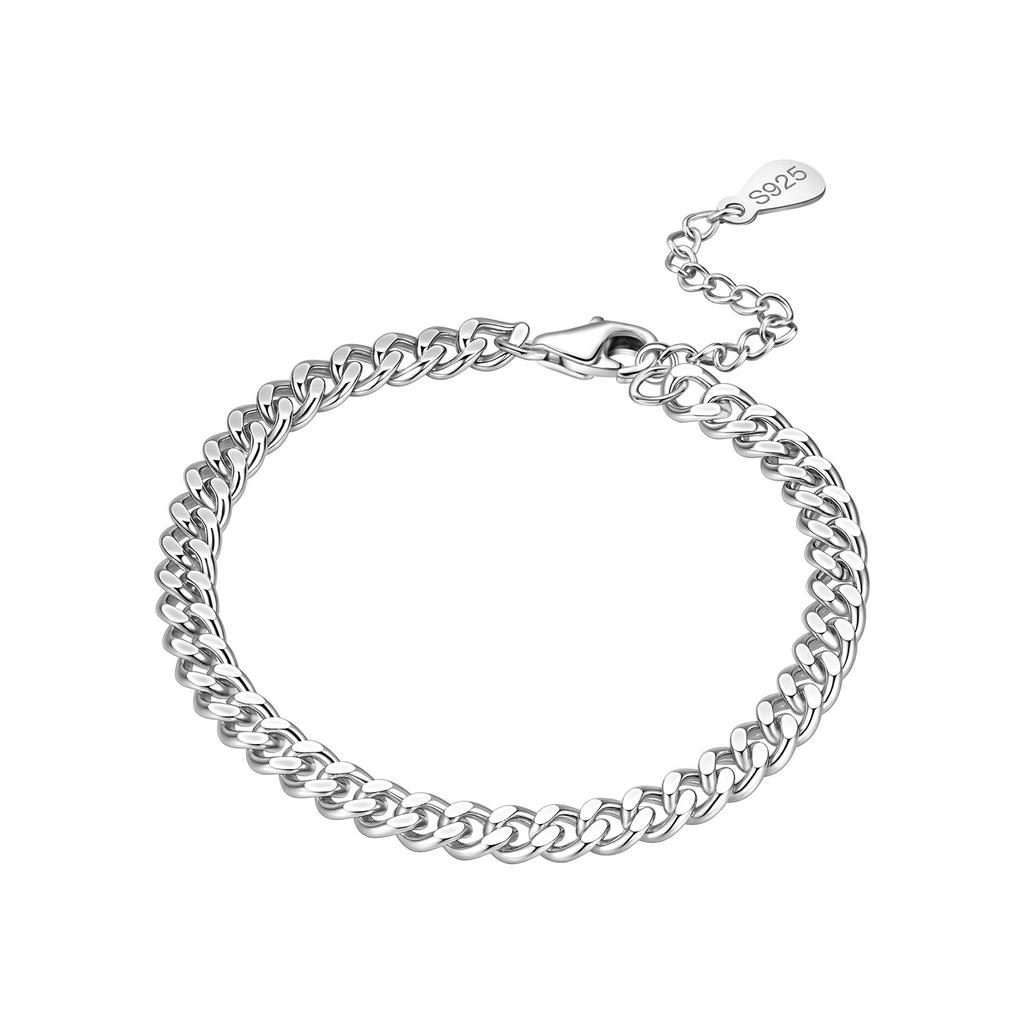 New 925 Silver Exquisite Golden Starry Bracelet Chain Link Women Bracelet Birthday Festival Jewelry Gifts