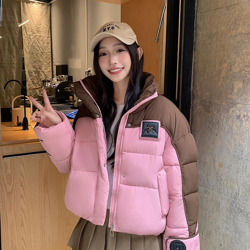 2024 Women's Korean Style Thickened Cotton Jacket - Fashionable, Loose, Warm Winter Outerwear