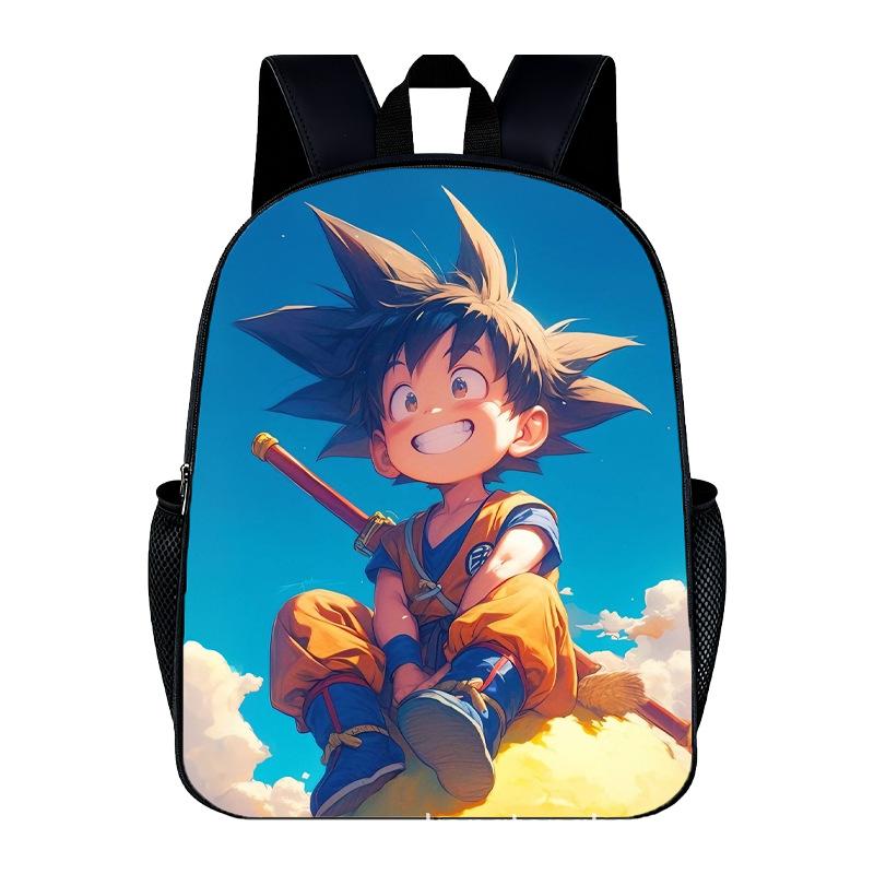 DragonBall Backpack Son Goku Goten Vegeta IV Cartoon Character Print Schoolbag Lightweight Large Capacity Student Backpack Gifts