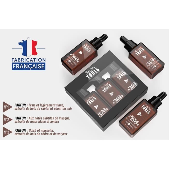 Huile Barbe | N°3 | Aux Huiles 100% Naturelles 30 mlFavorise La Pousse De La Barbe