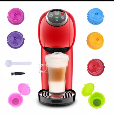 Koffiezetapparaat Capsules Herbruikbare Koffiecapsules Universeel Koffiefilter Compatibel met Dolce Gusto, met Lepel, Borstel