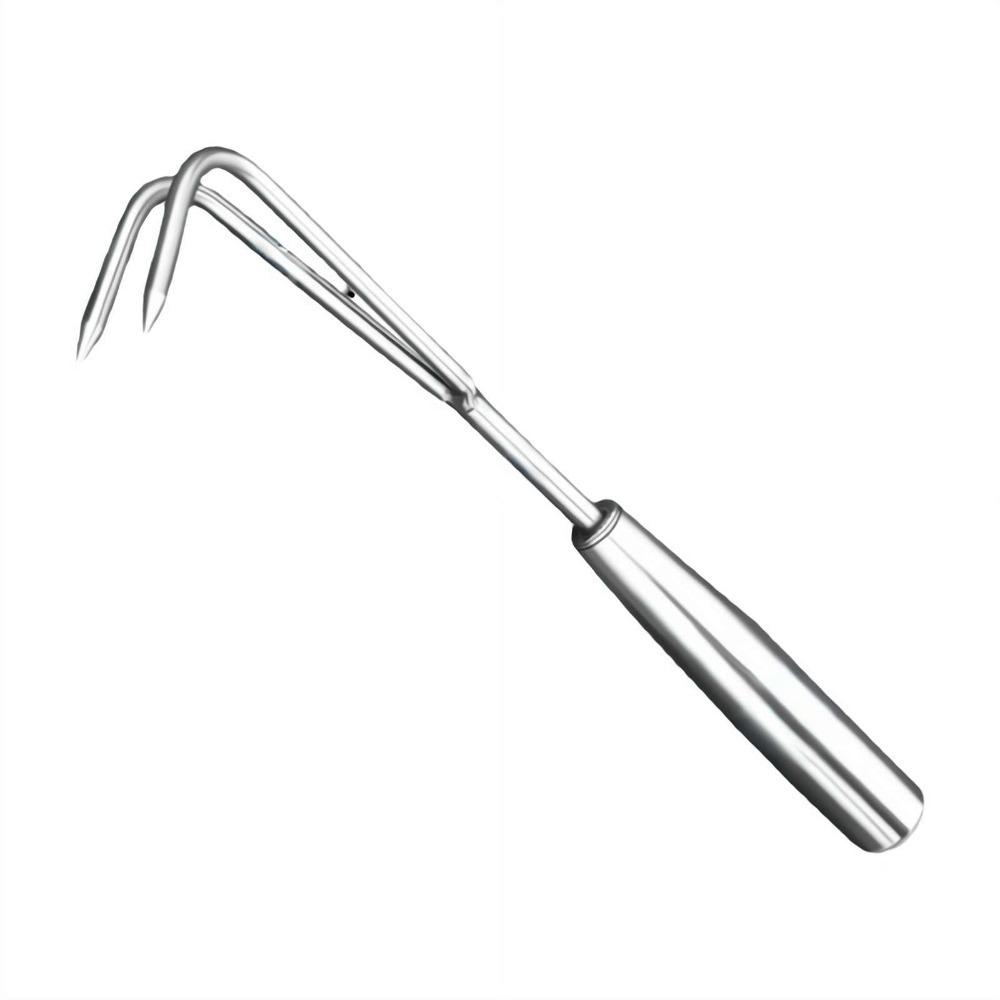 Ulepszona stal nierdzewna do wyrywania chwastów Kute grabie ogrodowe do spulchniania gleby i usuwania chwastów