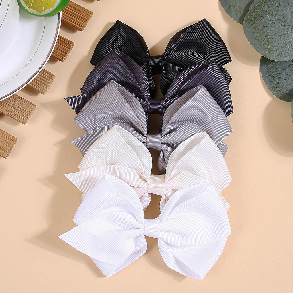 5 buc Arcuri de Păr Drăguțe din Panglică Grosgrain cu Clipsuri pentru Fete Clipsuri de Păr Drăguțe 30 Culori Arcuri de Păr Ac de Păr Clipsuri Accesorii de Păr pentru Copii