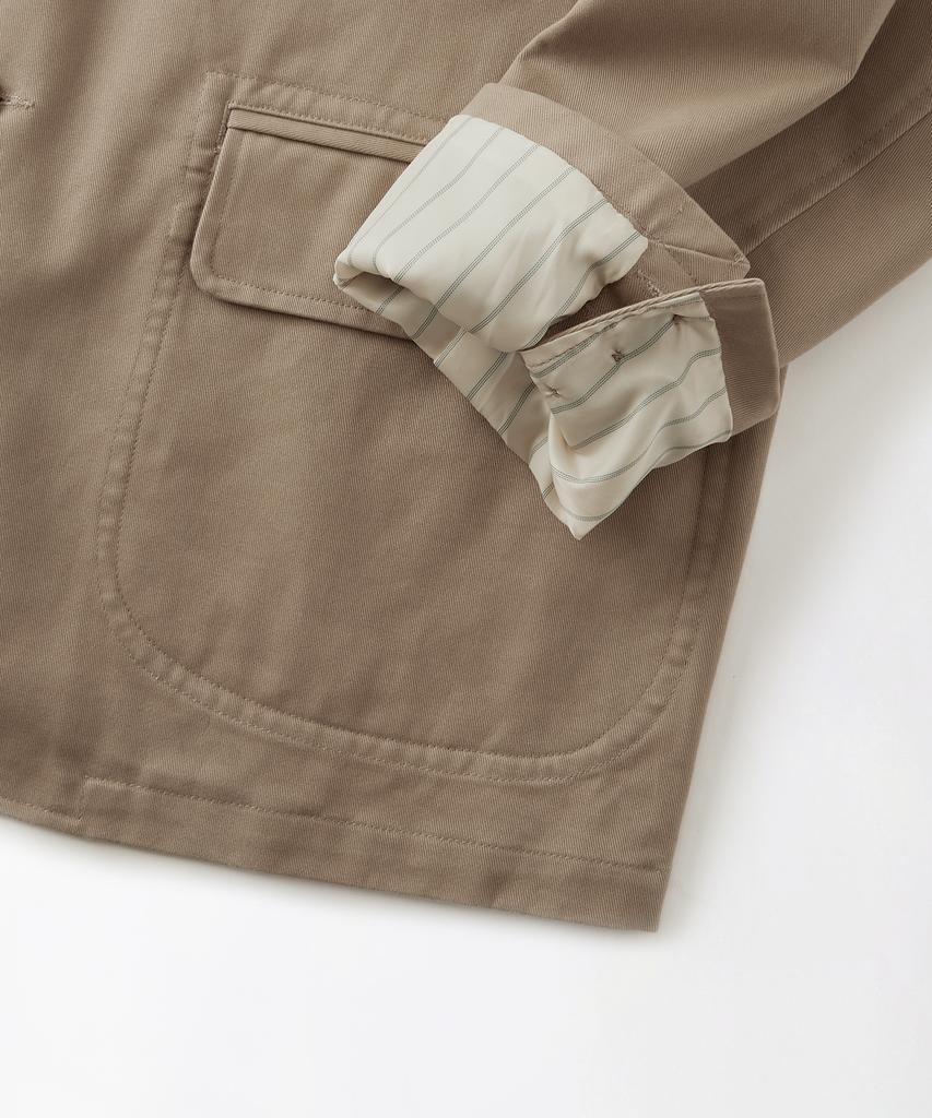 Outstanding High Density Cotton Classic 3Button Jacket_Beige