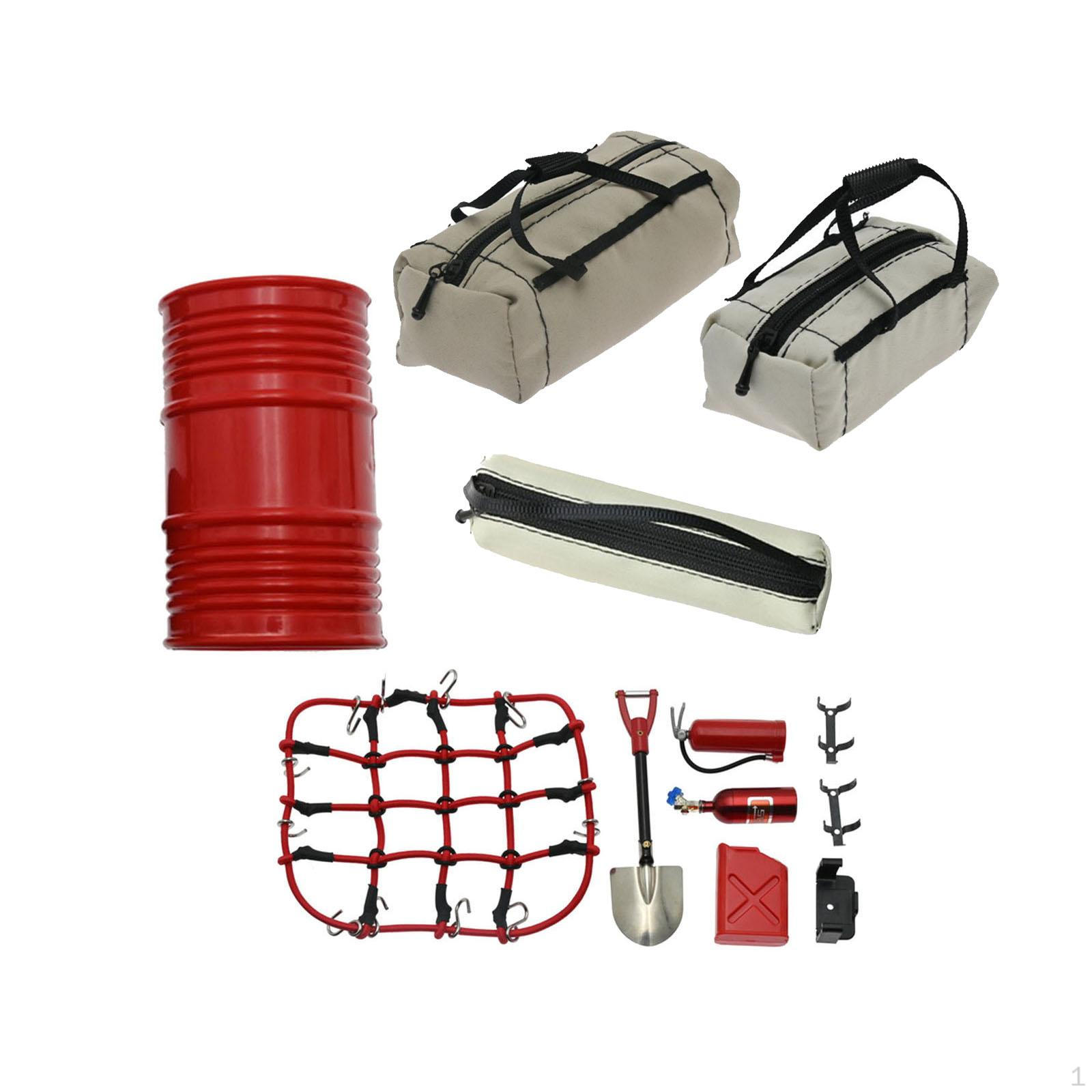 

Аксесуари для RC Crawler Декорація Еластична сітка для багажу Орнамент DIY Замінний масляний бак, барабан сірий колір