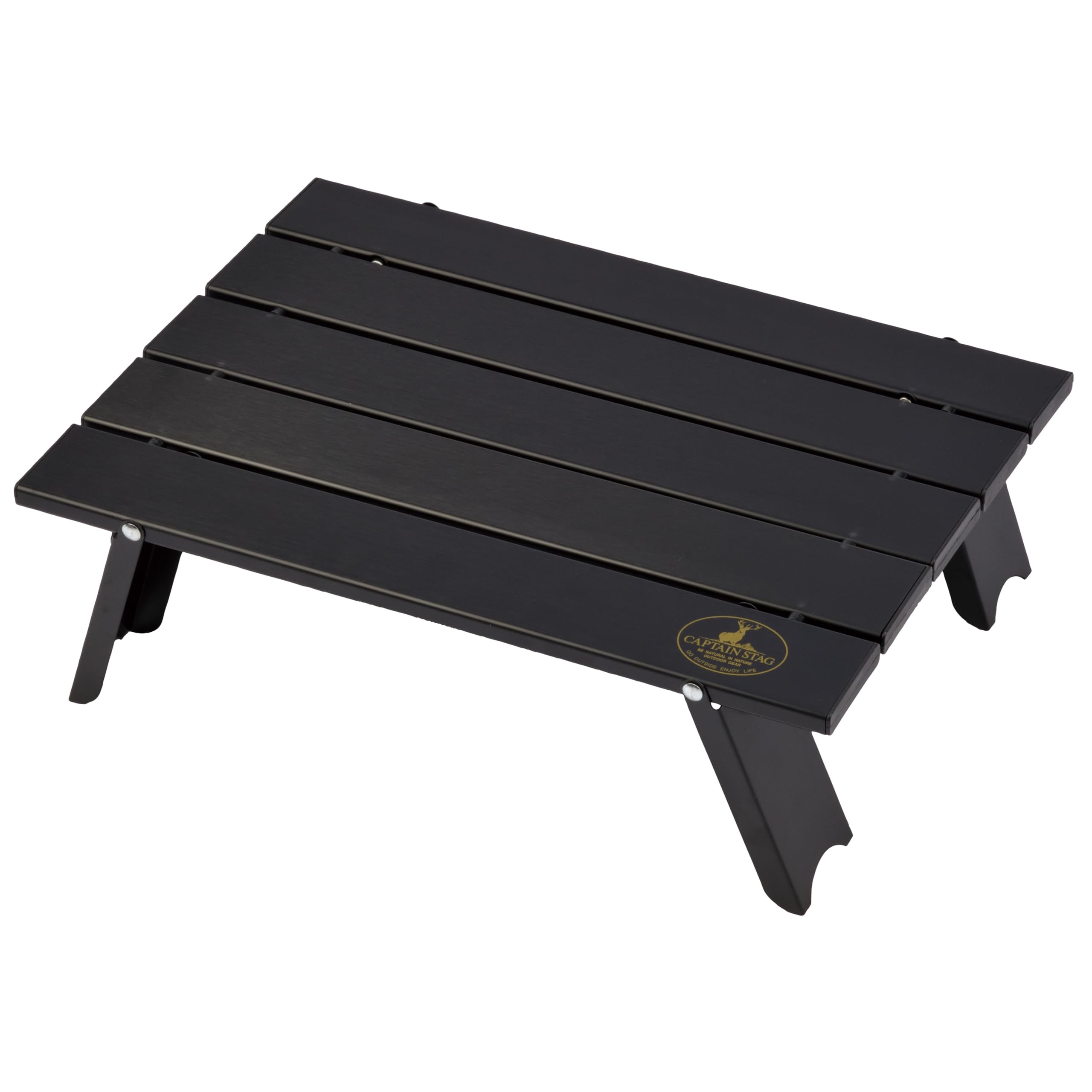 CAPTAIN STAG Anniversary Limited Outdoor Aluminum Roll Table 50th Anniversary Limited CSG Black (50th Edition) Table, Compact, Edition, UC-617 чёрный