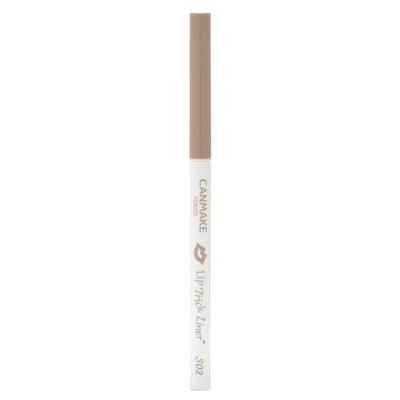 Canmake Lip Trick Liner Deceptive Lip Vysouvací S02, Hnědý, Konturovací, Tužka, 1.5mm,