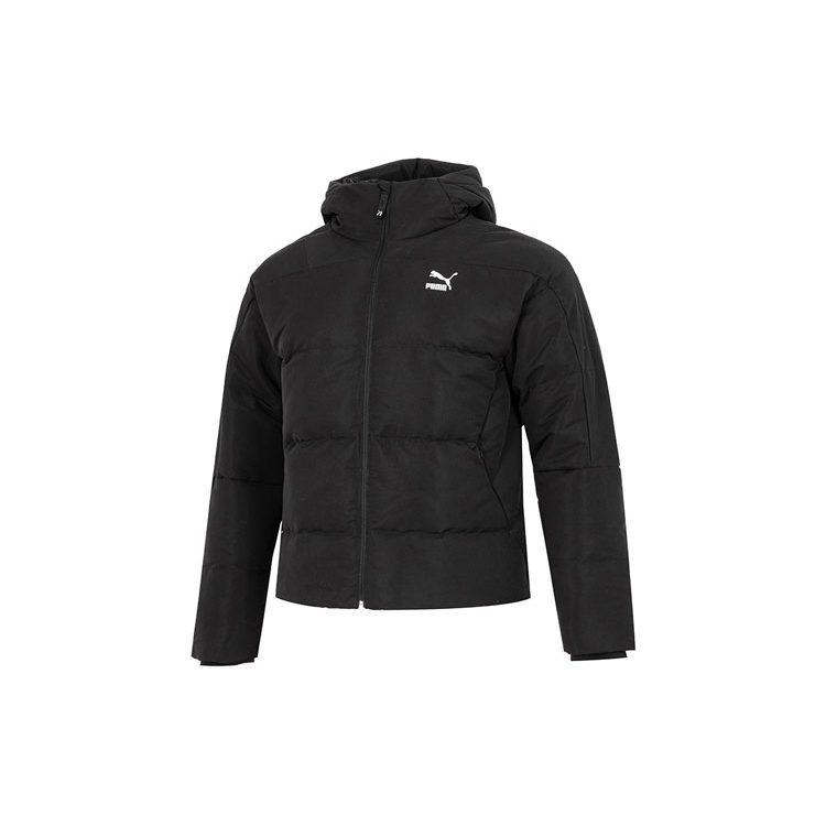 Puma Doudounes Hivernales Homme Noir à Capuche Modérée 537685-01