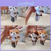 Adorable Plush Squirrel Keychain Cute Stuffed Animal Doll Gift Machine Toy