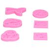 6 STÜCKE Silikonformen Meeresmuschelförmig Fondantkuchen Schokoladenform Dekorierwerkzeuge Rosa