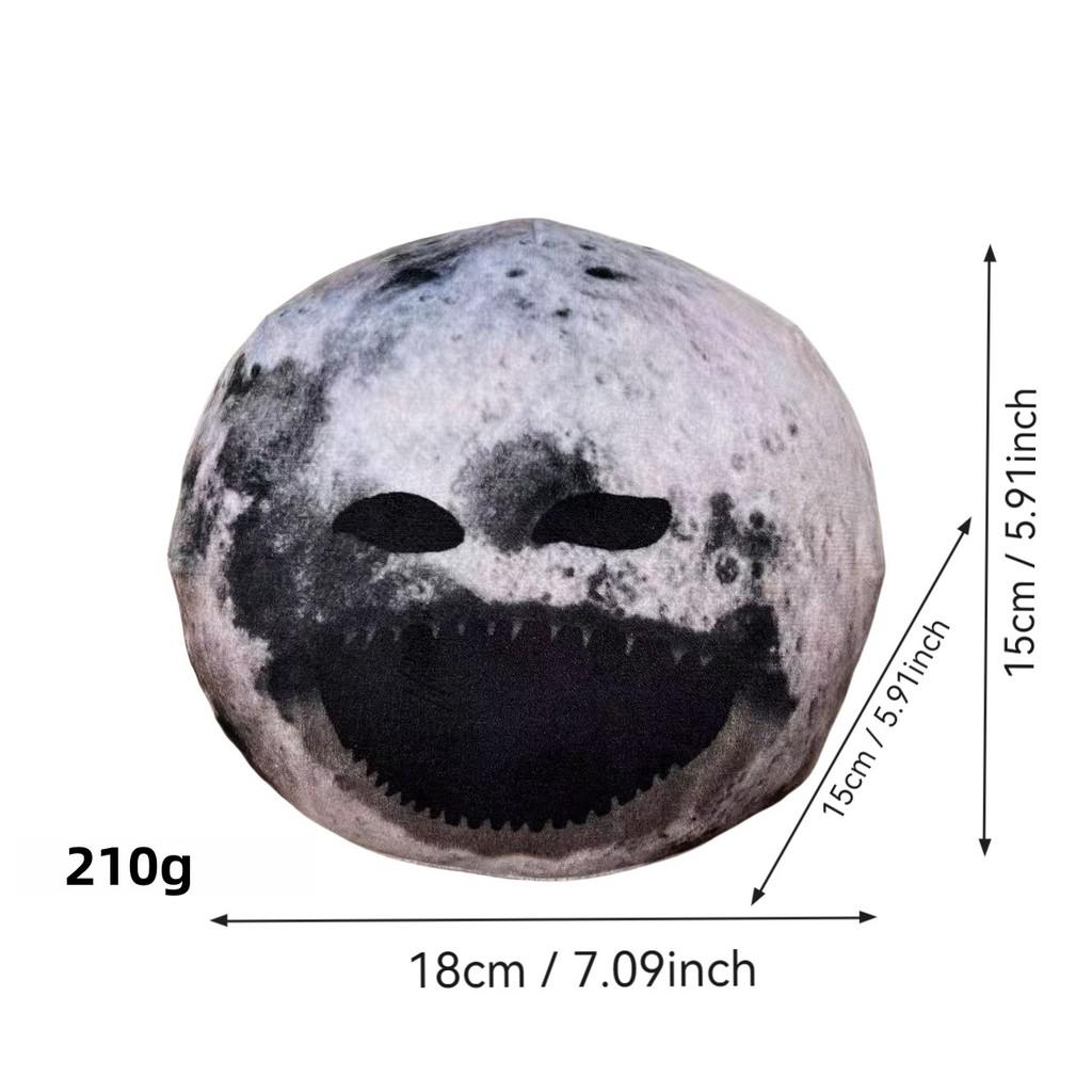 Cuscino Peluche Luna Sveglia Con Imbottitura in Cotone PP Per Bambini e Fan