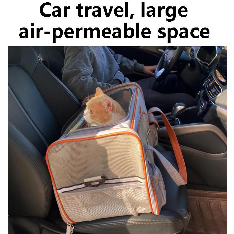 Haustier Reise Umhängetasche - Tragbare, Faltbare Transportbox für Hunde & Katzen