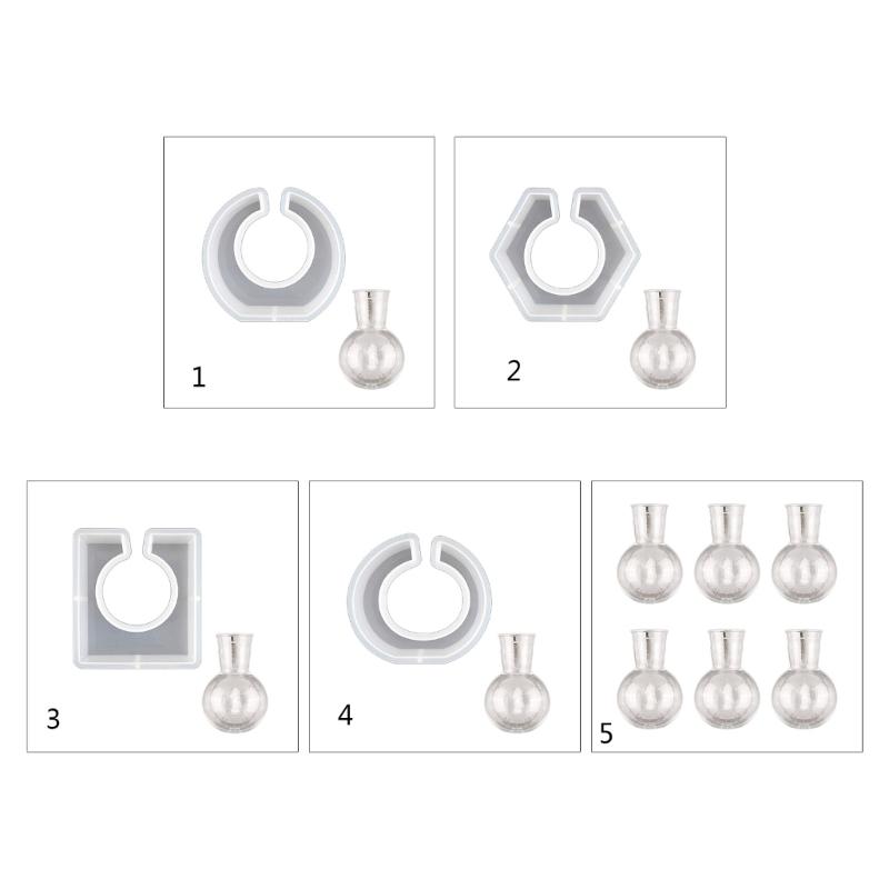 Flowers Bud Vase Silicone Resin Mold for Plant Propagation Station Epoxy Resin Casting Mold for Hydroponic Plant Home