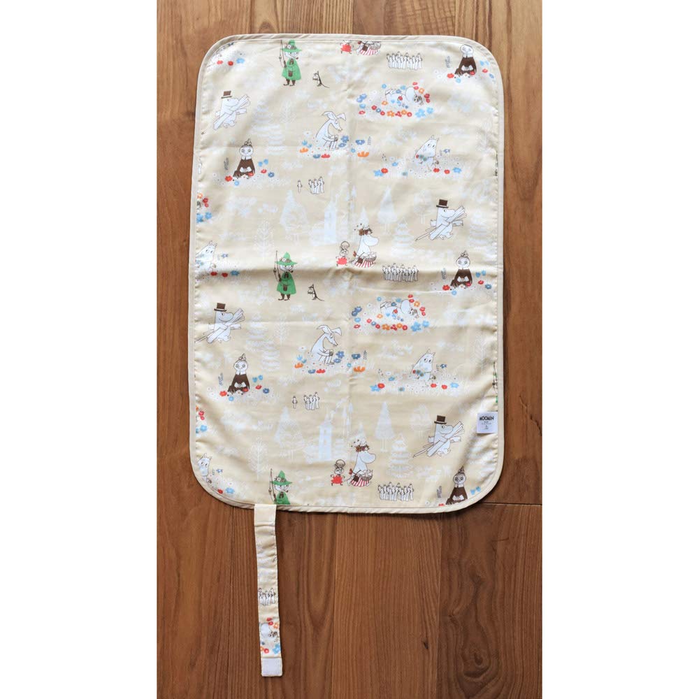 Baby.e-sleep Moomin Verschoonmat, Zonnig Beige, Gemaakt in Japan