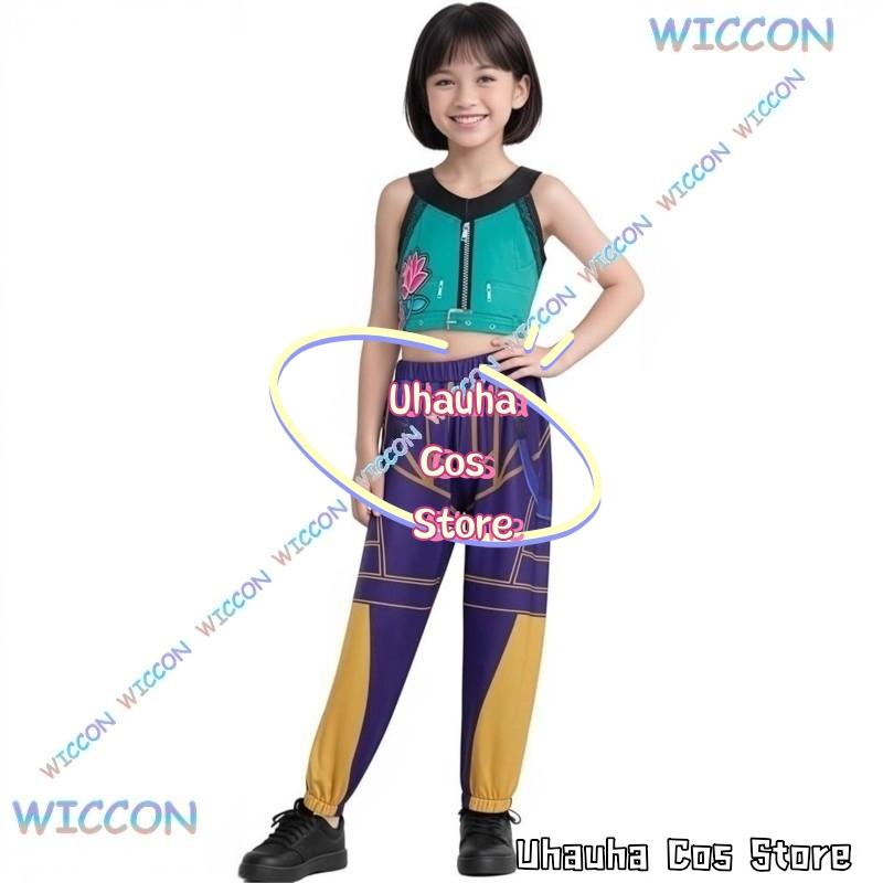 Anime Kpop Démon Děti Lovec Cosplay Rumi Zoey Mira Cosplay Kompletní Oblek Dívčí Styl Dětské Oblečení pro Pódiová Vystoupení Sál