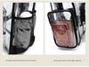 Large Capacity Waterproof Transparent PVC Backpack for Students and Travelers