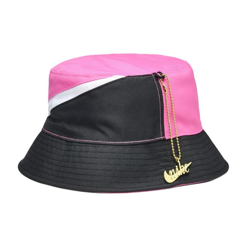 Nike Polyester Bucket Hats Women's Black Red/Black Pink Casual CI3616-610+CI3616-011