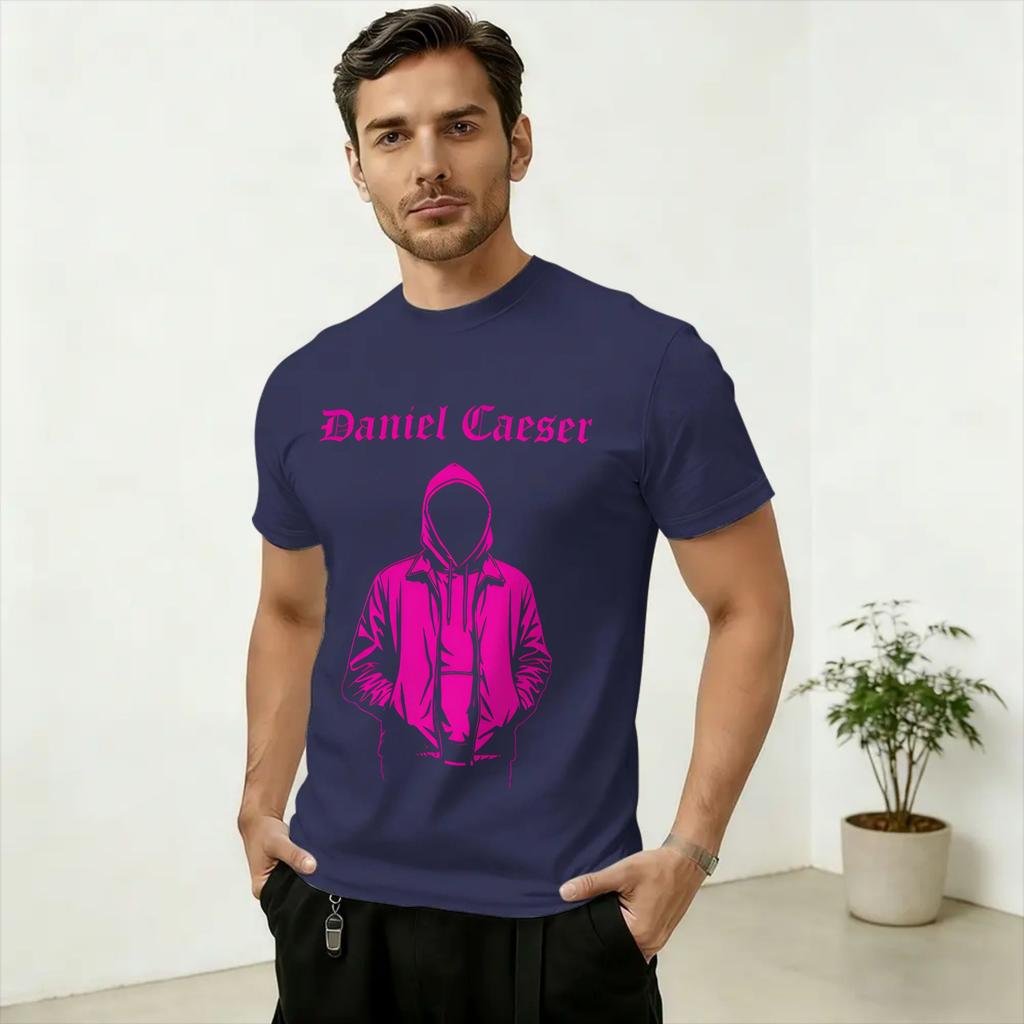 Crazy Singer Daniel Caesar TShirt Unisex O Neck Pure Cotton T Shirts Short Sleeve Tees Plus Size Clothes