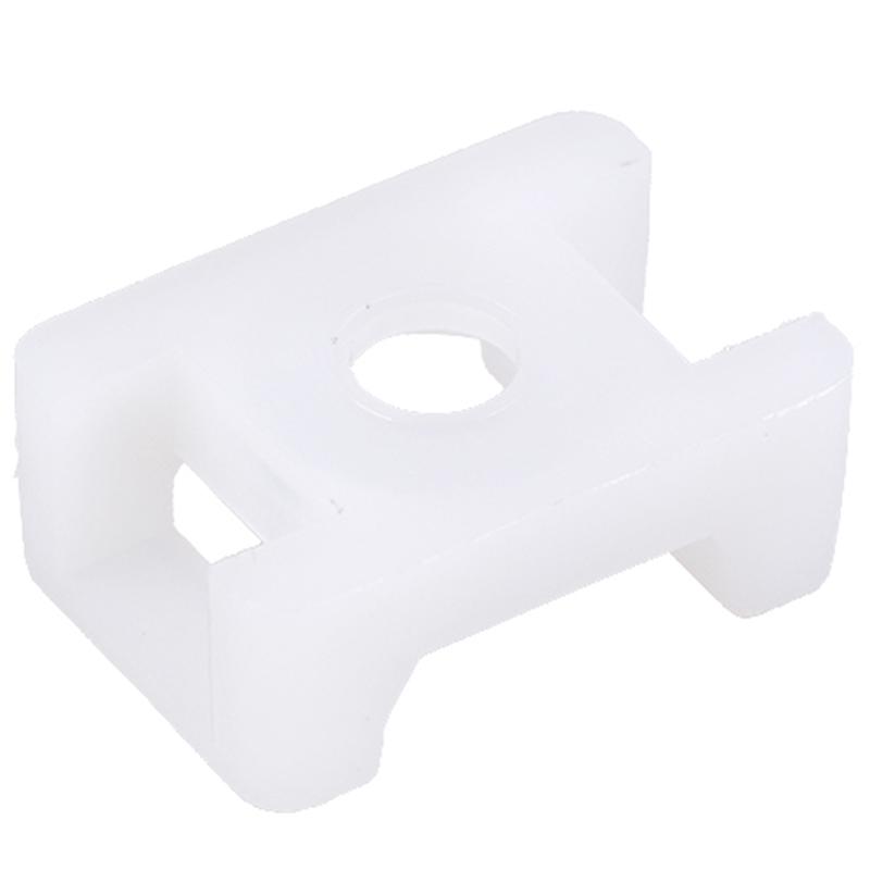 100Pcs Plastic Wire Cable Zip Tie Screw Fixing Mount Base Holder