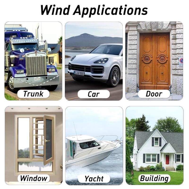 5m/10m/16m/20m Double Layer Trunk Sealer Noise Insulation Weather Stripping Dustproof Car Door Seal 5 Hole Shape
