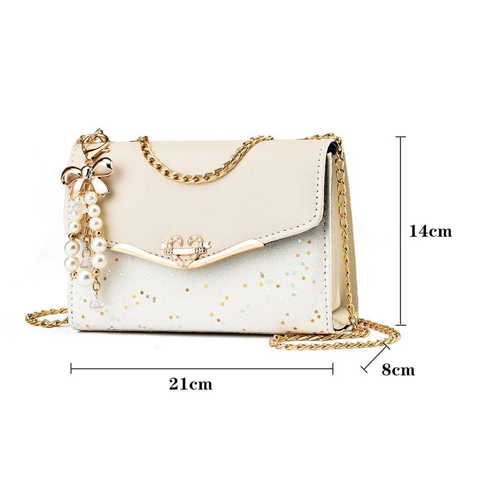 1PC Sequin fashion single shoulder bag versatile messenger bag mobile phone bag Korean messenger bag