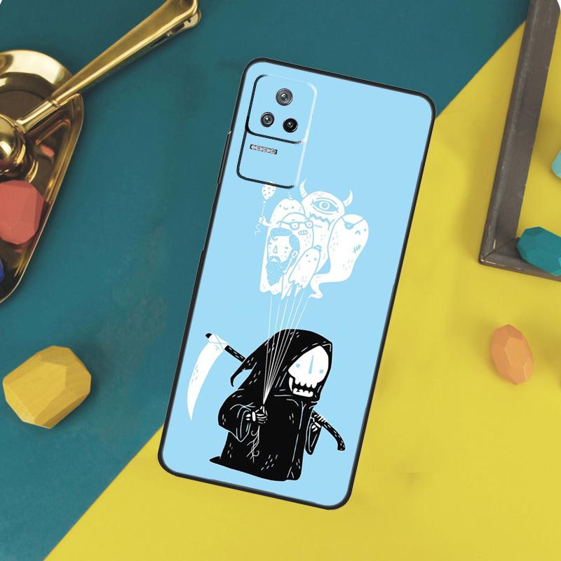 Reaper Skull Skeleton Case For Xiaomi 13T 14T 15T 14 15 Ultra 17 Pro Max POCO F8 Ultra X7 X5 X6 F5 F6 F7 Pro Cover