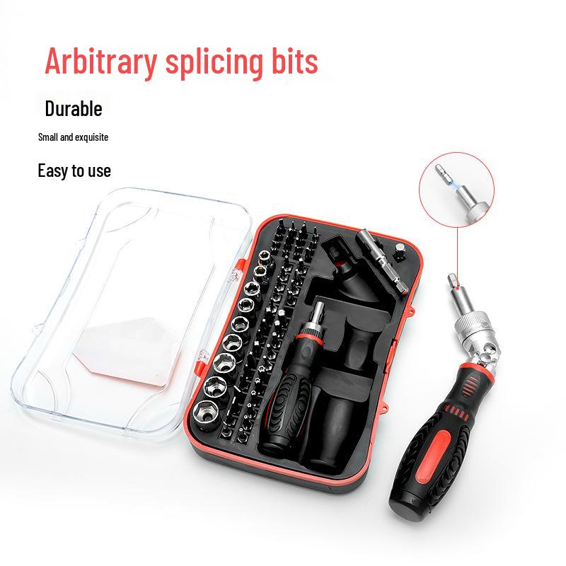 5-in-1 Multi-Functional Tool Set with Magnetic Bit Sleeves & Precision Ratchet Screwdriver
