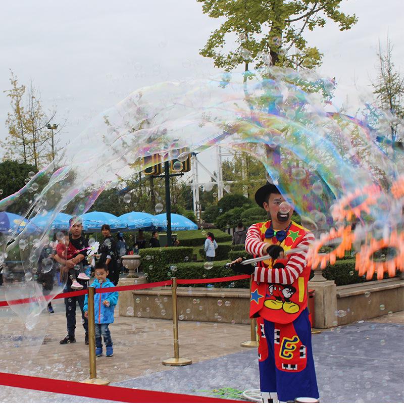 Children's Outdoor Bubble Show Set: Hengyue Baby's Breath Parent-Child Performance Large Hoop Rings